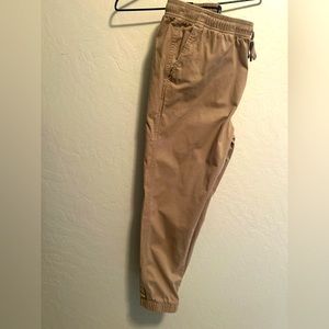 GAP joggers, large, tan.